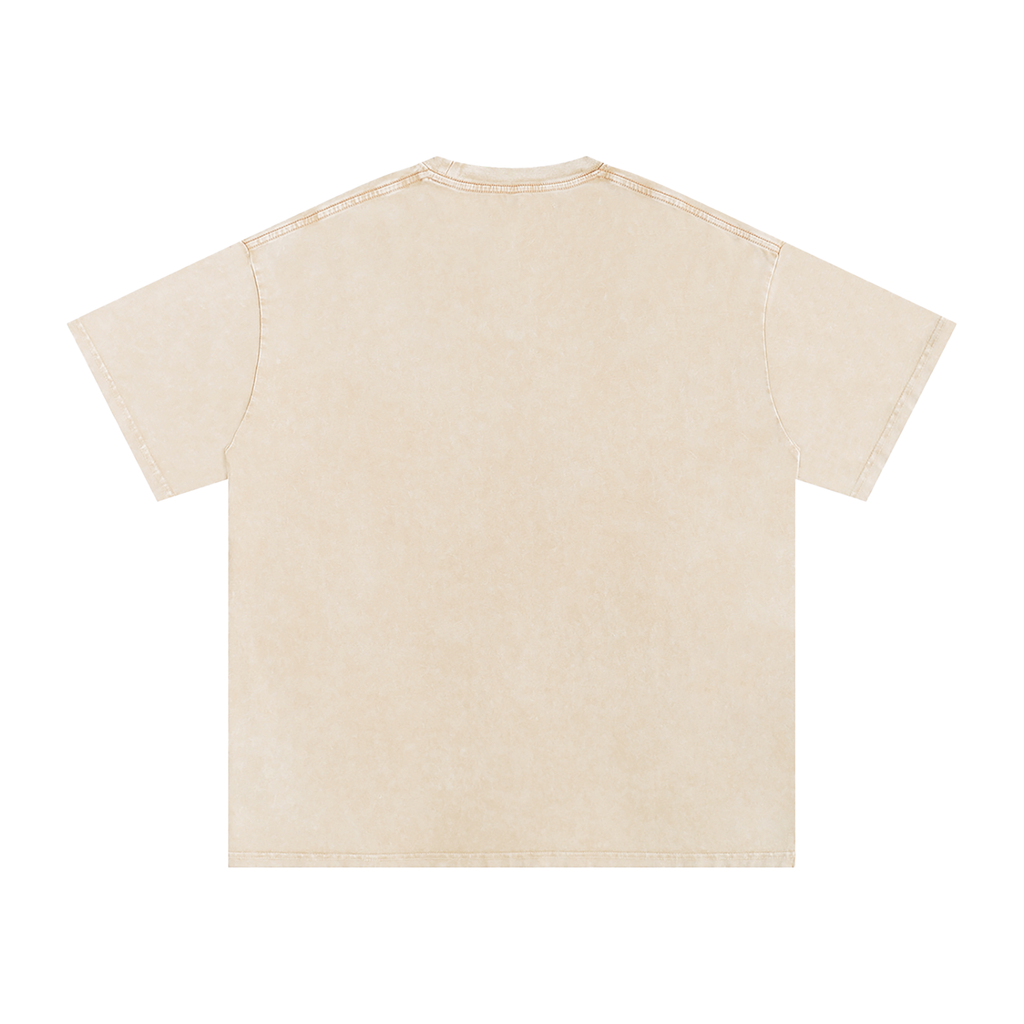 Snow-Washed Oversized Tee — 250 GSM