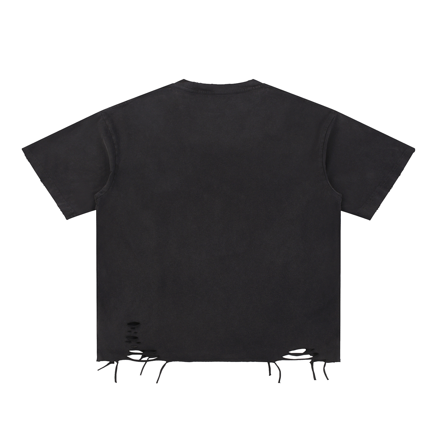 Snow-Washed Raw-Hem Tee — 270 GSM