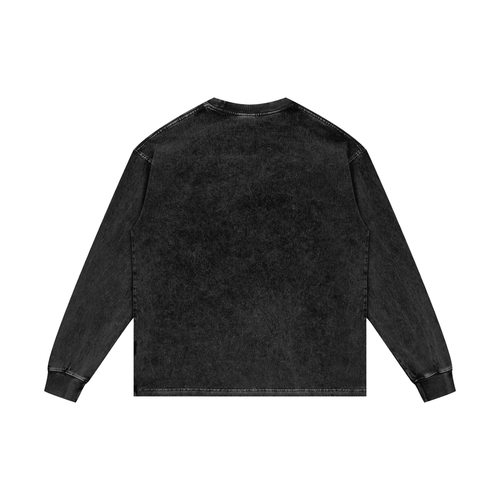 Acid-Wash Oversized Long Sleeve — 250 GSM