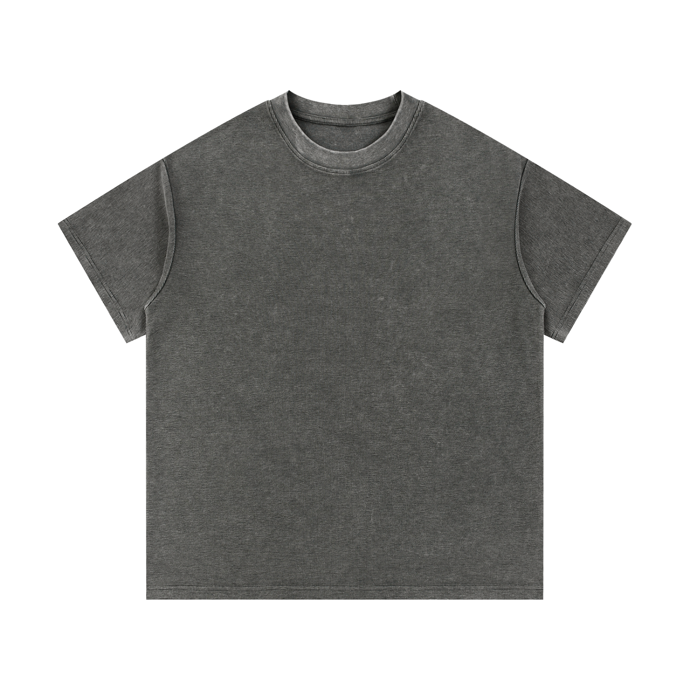 Mineral-Wash Waffle Tee — 340 GSM