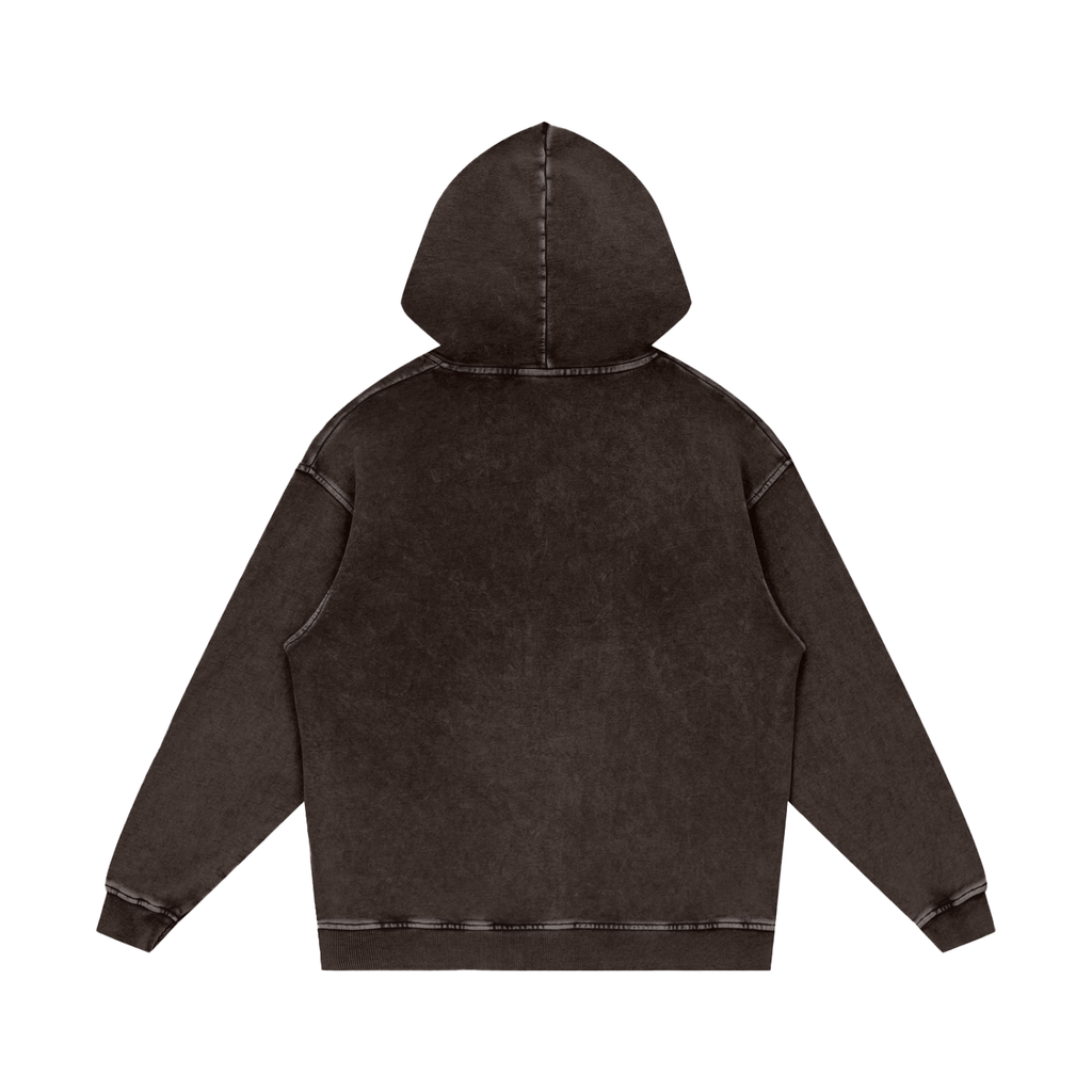 Snow-Washed Heavyweight Hoodie — 420 GSM