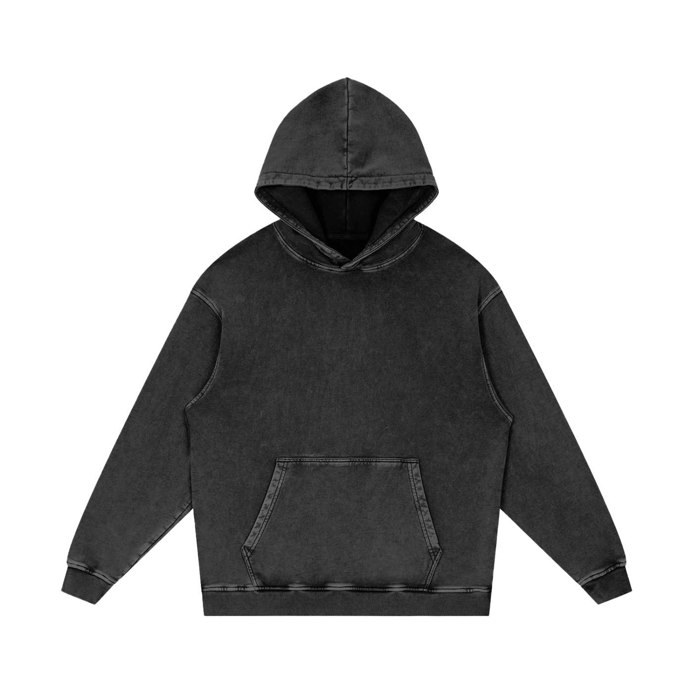 Snow-Washed Heavyweight Hoodie — 420 GSM