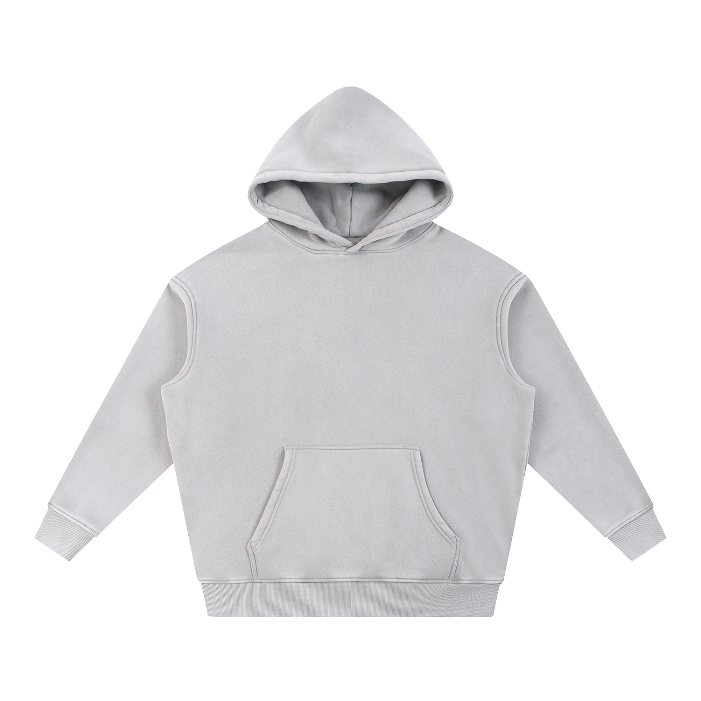 Snow-Wash Oversized Fleece Hoodie — 355 GSM
