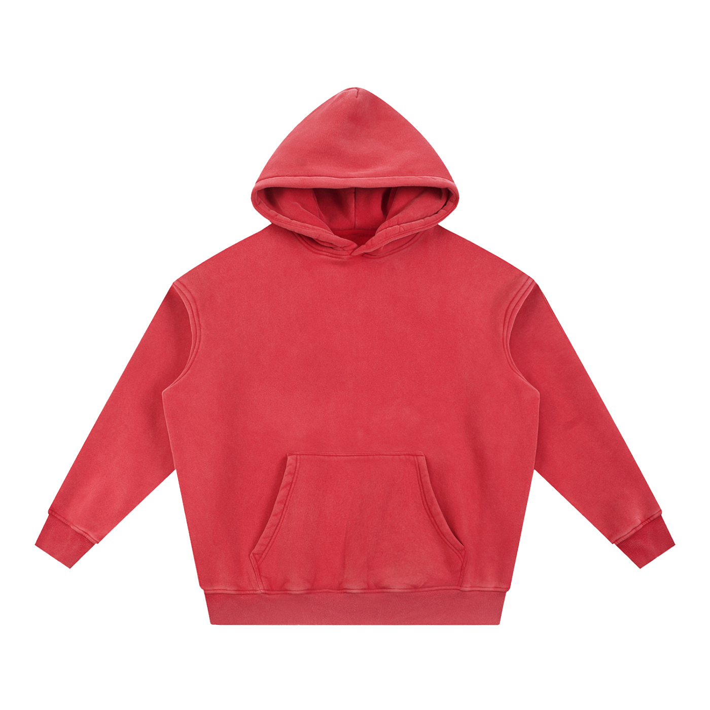 Snow-Wash Oversized Fleece Hoodie — 355 GSM