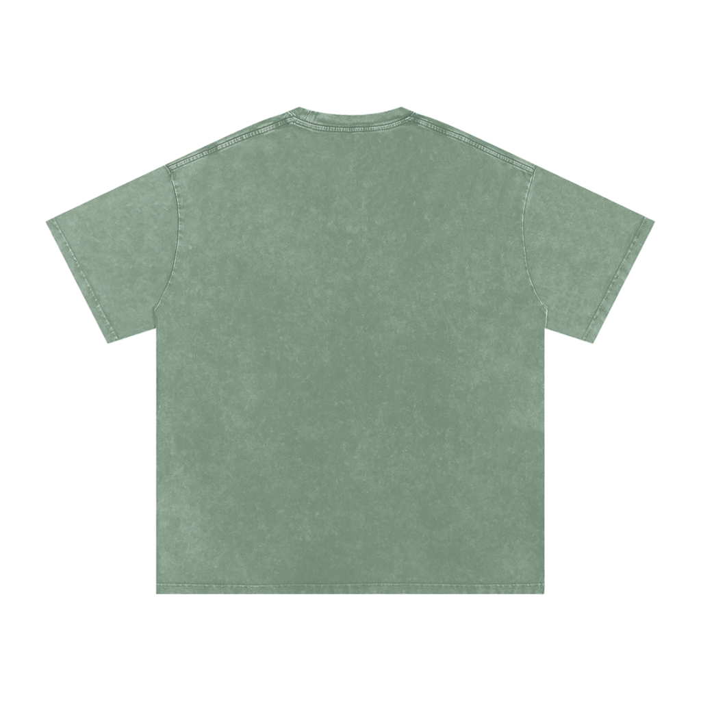 Snow-Washed Oversized Tee — 250 GSM