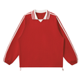 Contrast-Stripe Collar Sweatshirt — 380 GSM