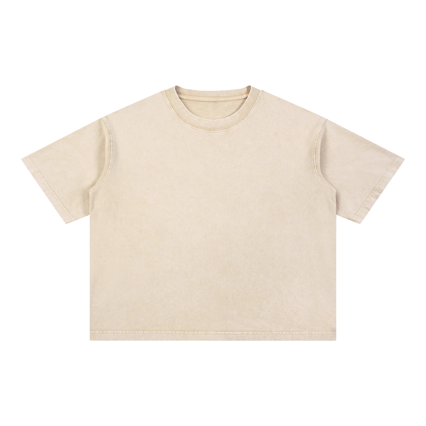 Mineral-Wash Boxy Tee — 275 GSM