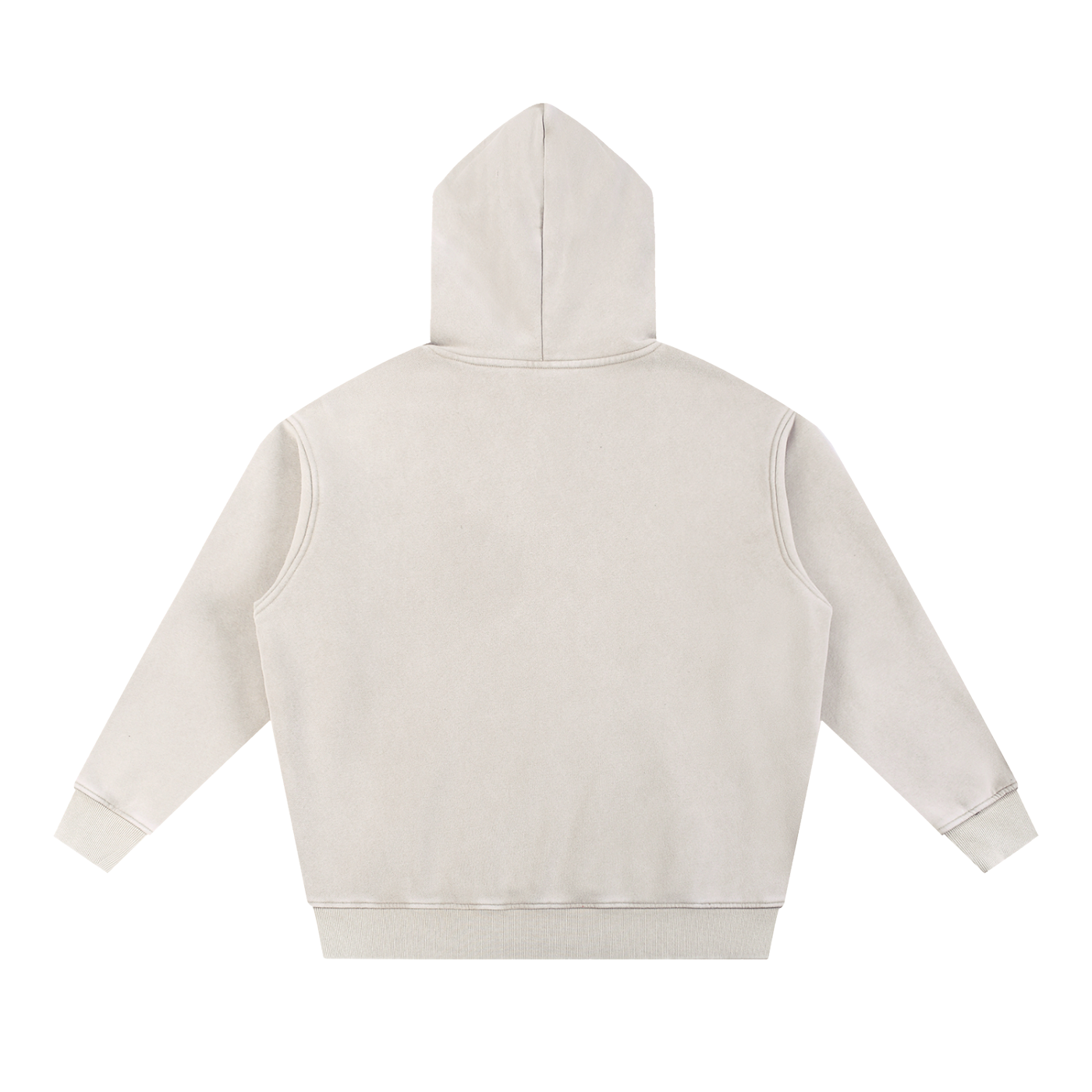 Snow-Wash Oversized Fleece Hoodie — 355 GSM