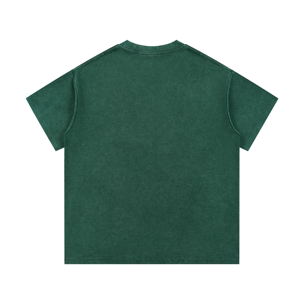Mineral-Wash Waffle Tee — 340 GSM