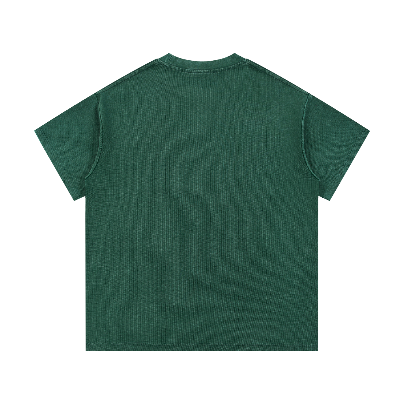 Mineral-Wash Waffle Tee — 340 GSM