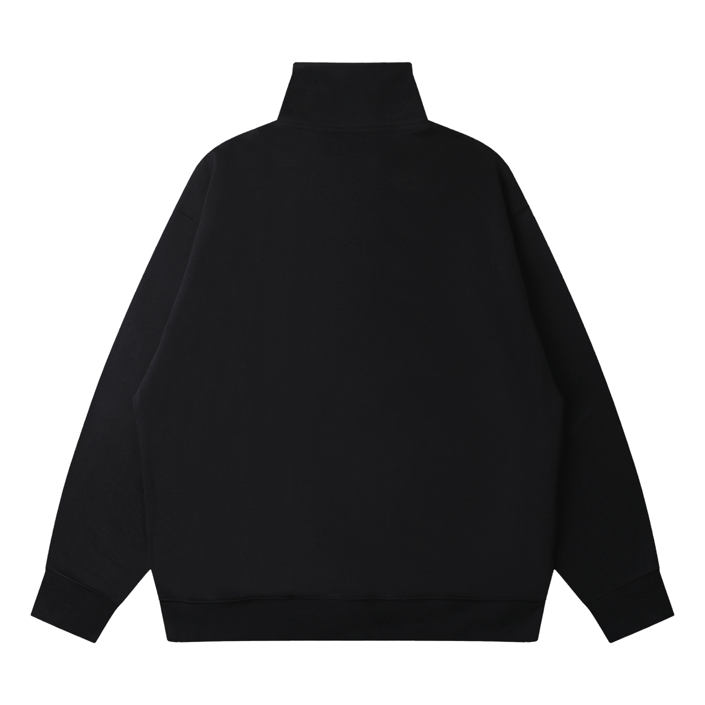 Quarter-Zip Drop-Shoulder Crewneck — 320 GSM