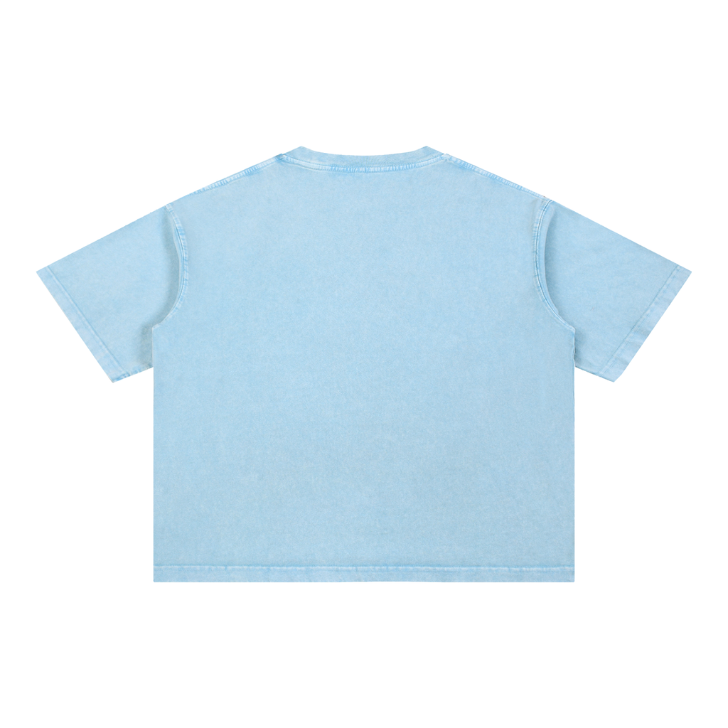 Mineral-Wash Boxy Tee — 275 GSM