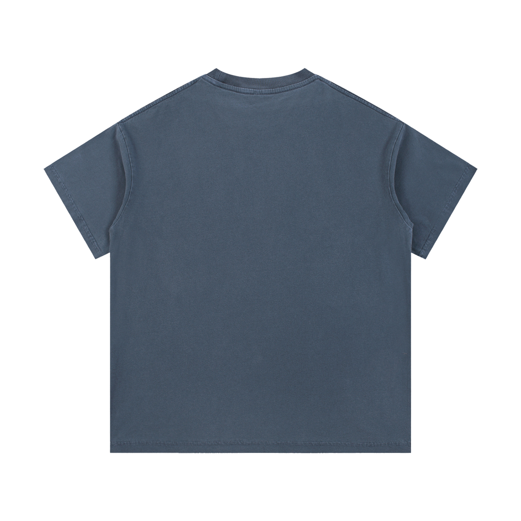 Vintage-Wash Cotton Tee — 230 GSM