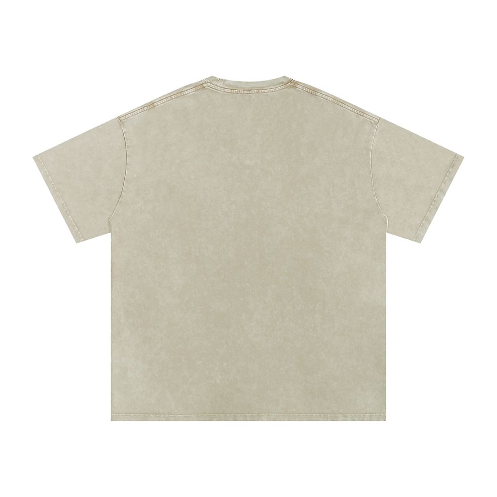 Snow-Washed Oversized Tee — 250 GSM