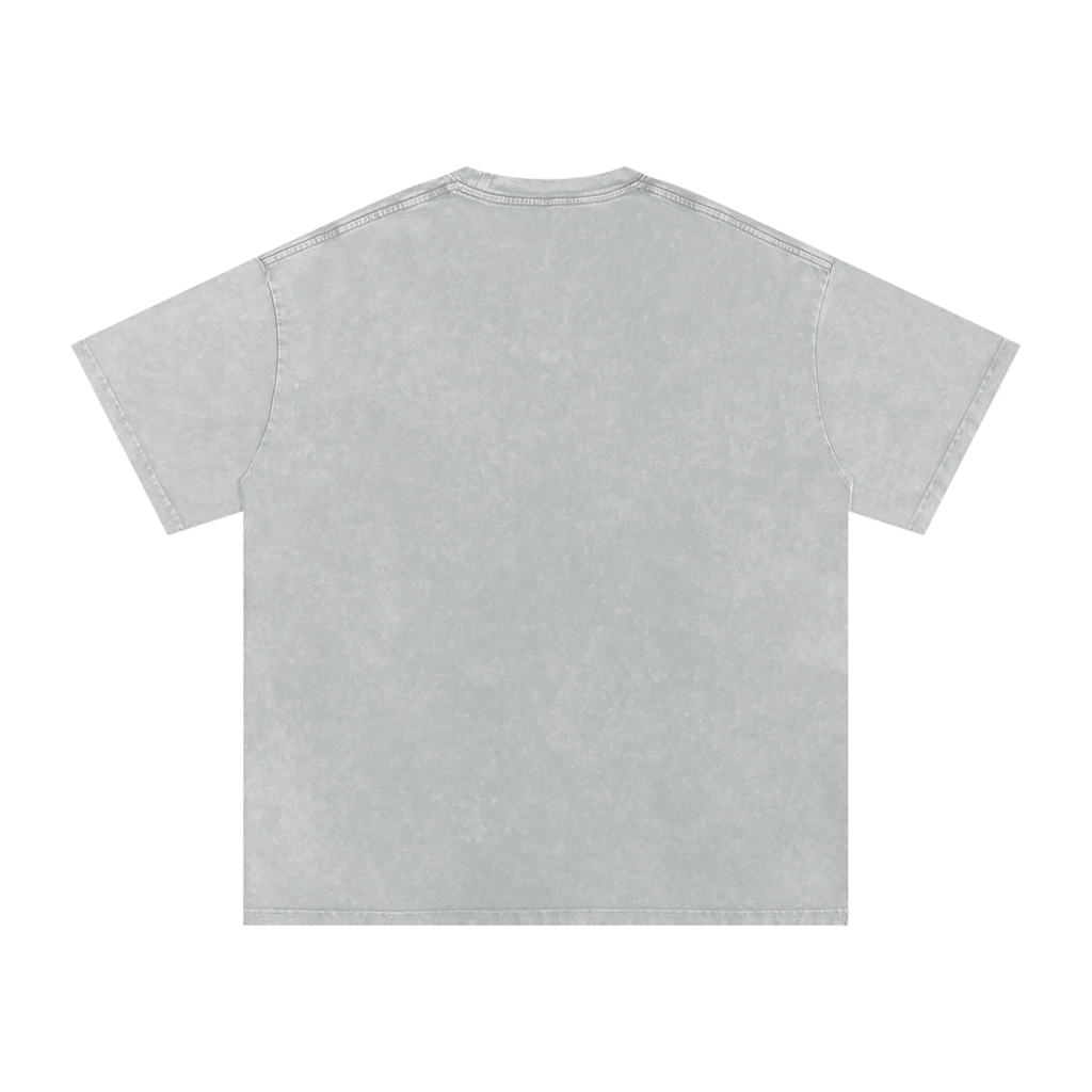 Snow-Washed Oversized Tee — 250 GSM