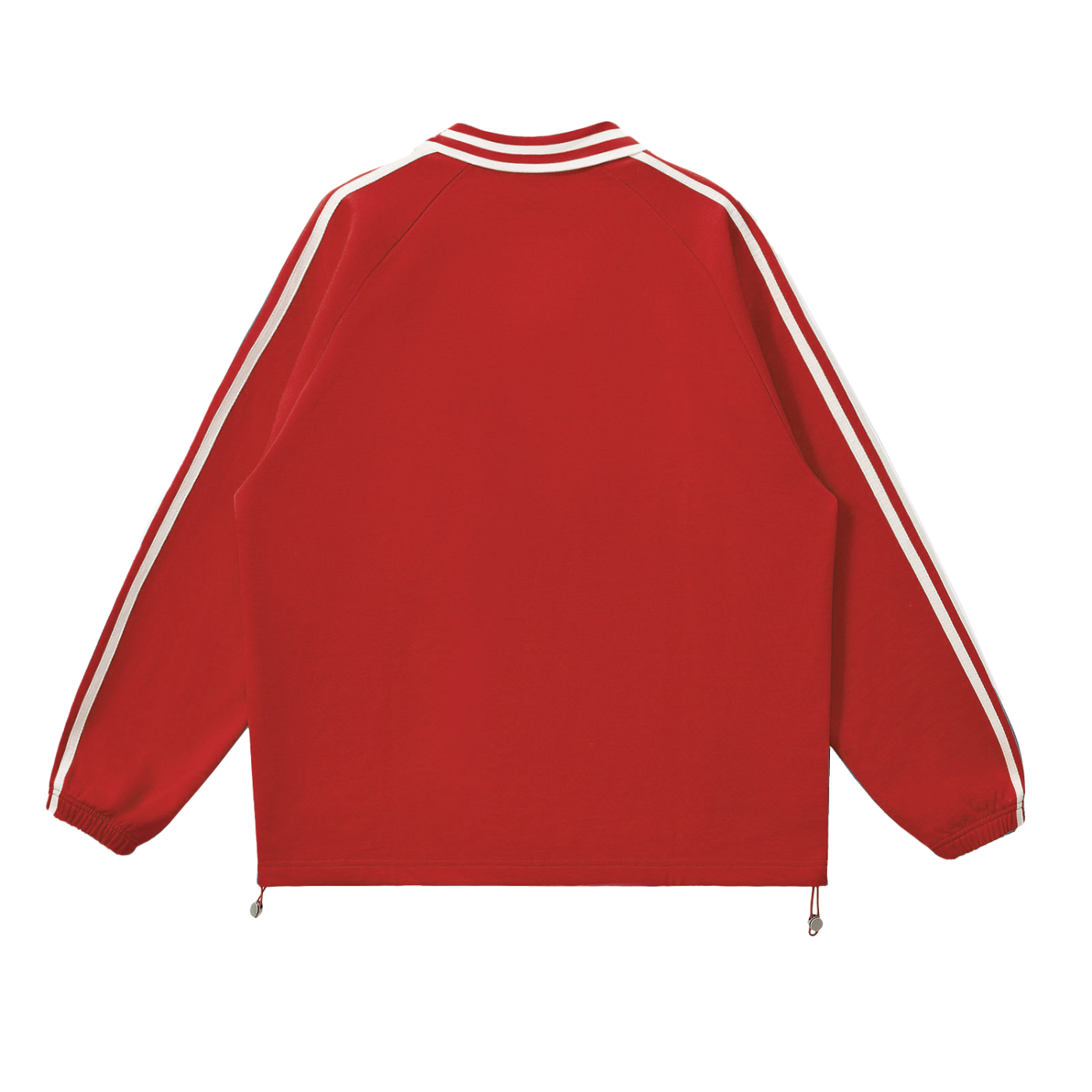 Contrast-Stripe Collar Sweatshirt — 380 GSM