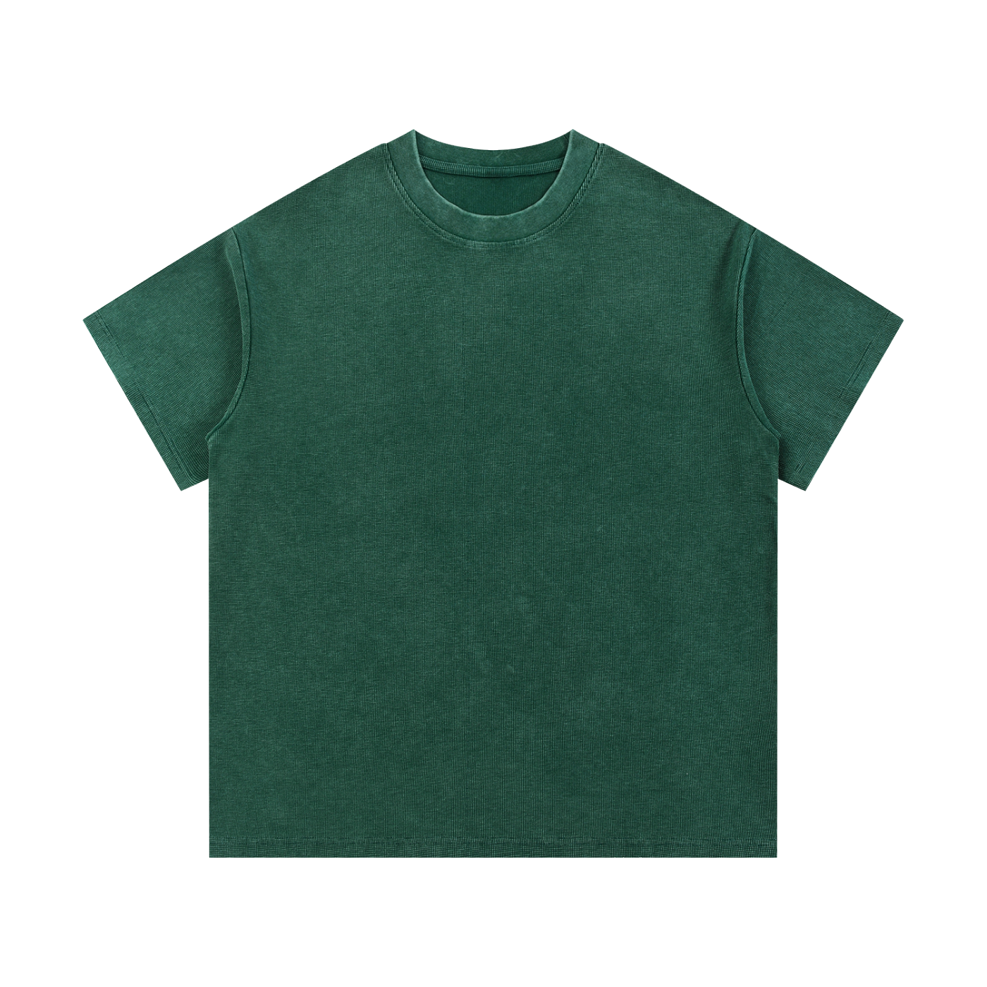 Mineral-Wash Waffle Tee — 340 GSM