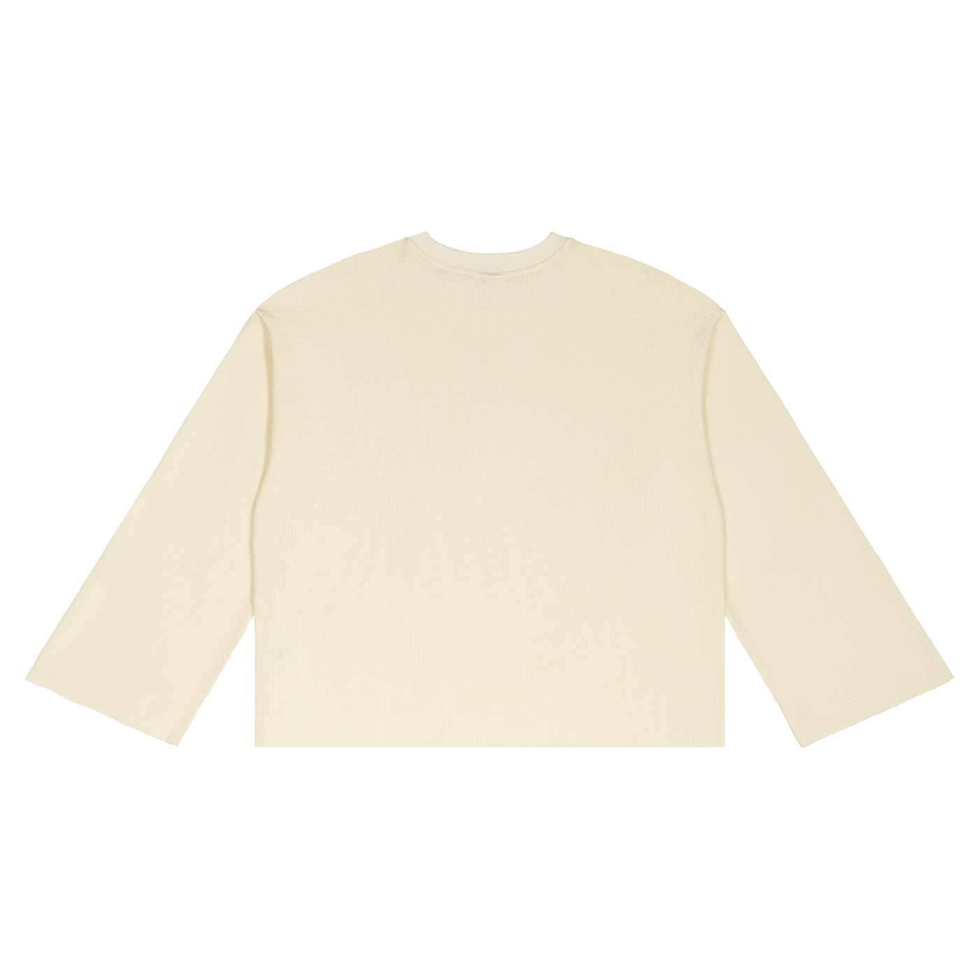 Waffle Raw-Edge Tee — 220 GSM