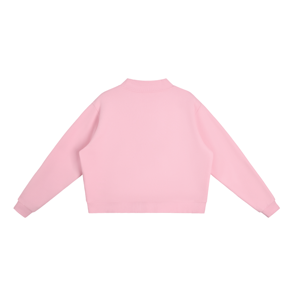 Women's Fleece Mock-Neck Sweatshirt — 350 GSM