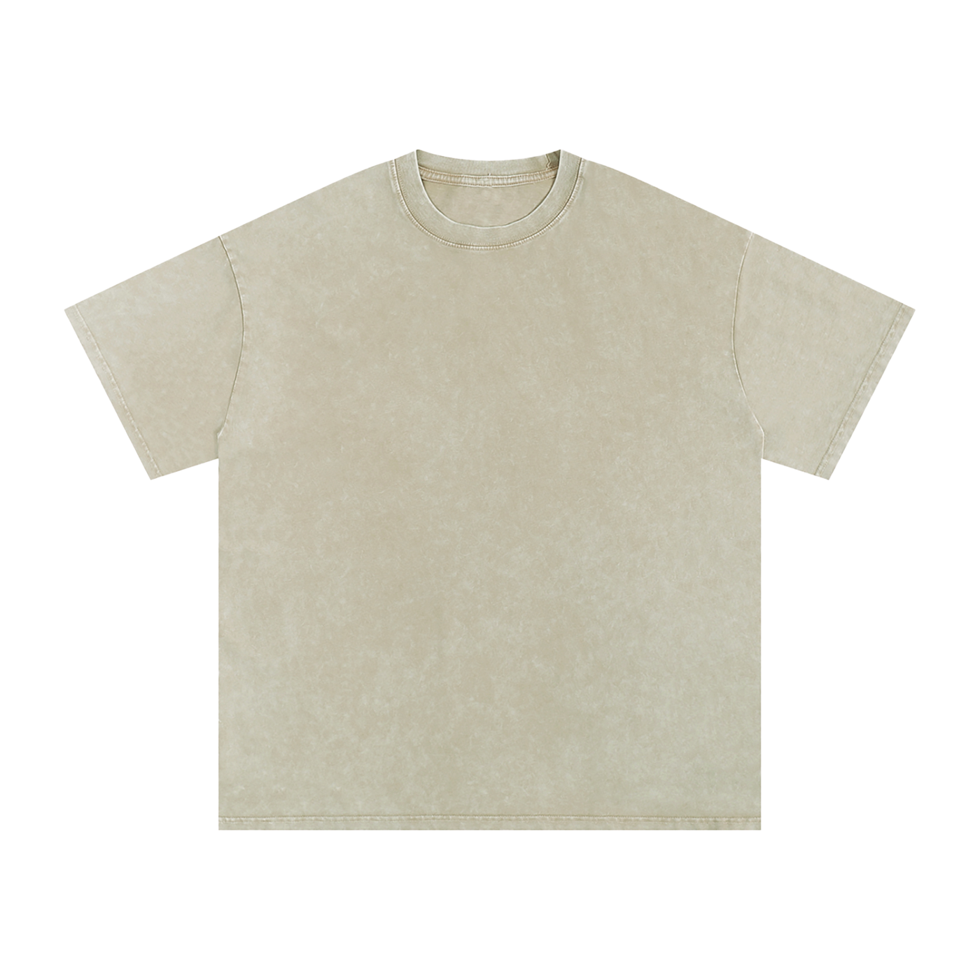 Snow-Washed Oversized Tee — 250 GSM