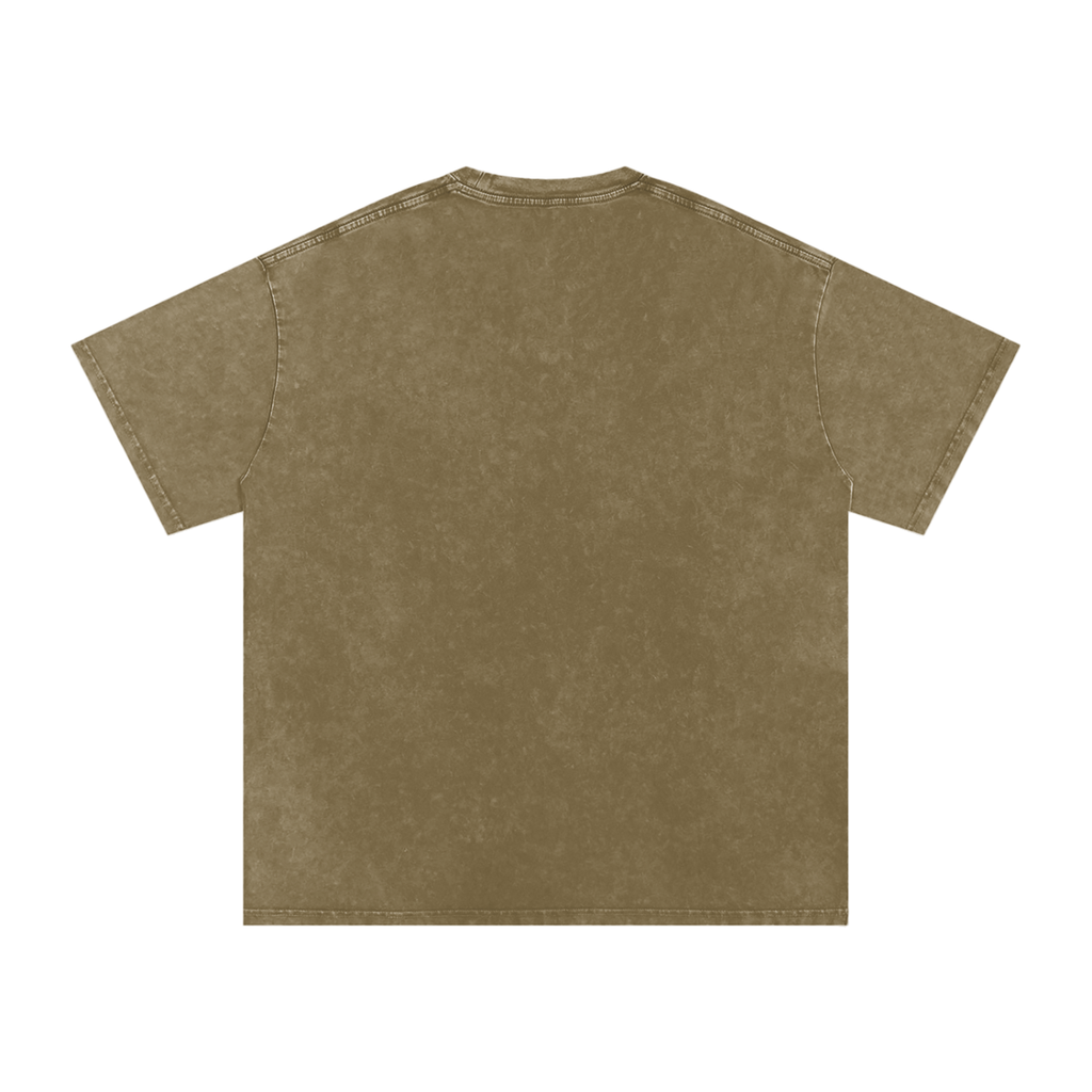 Snow-Washed Oversized Tee — 250 GSM