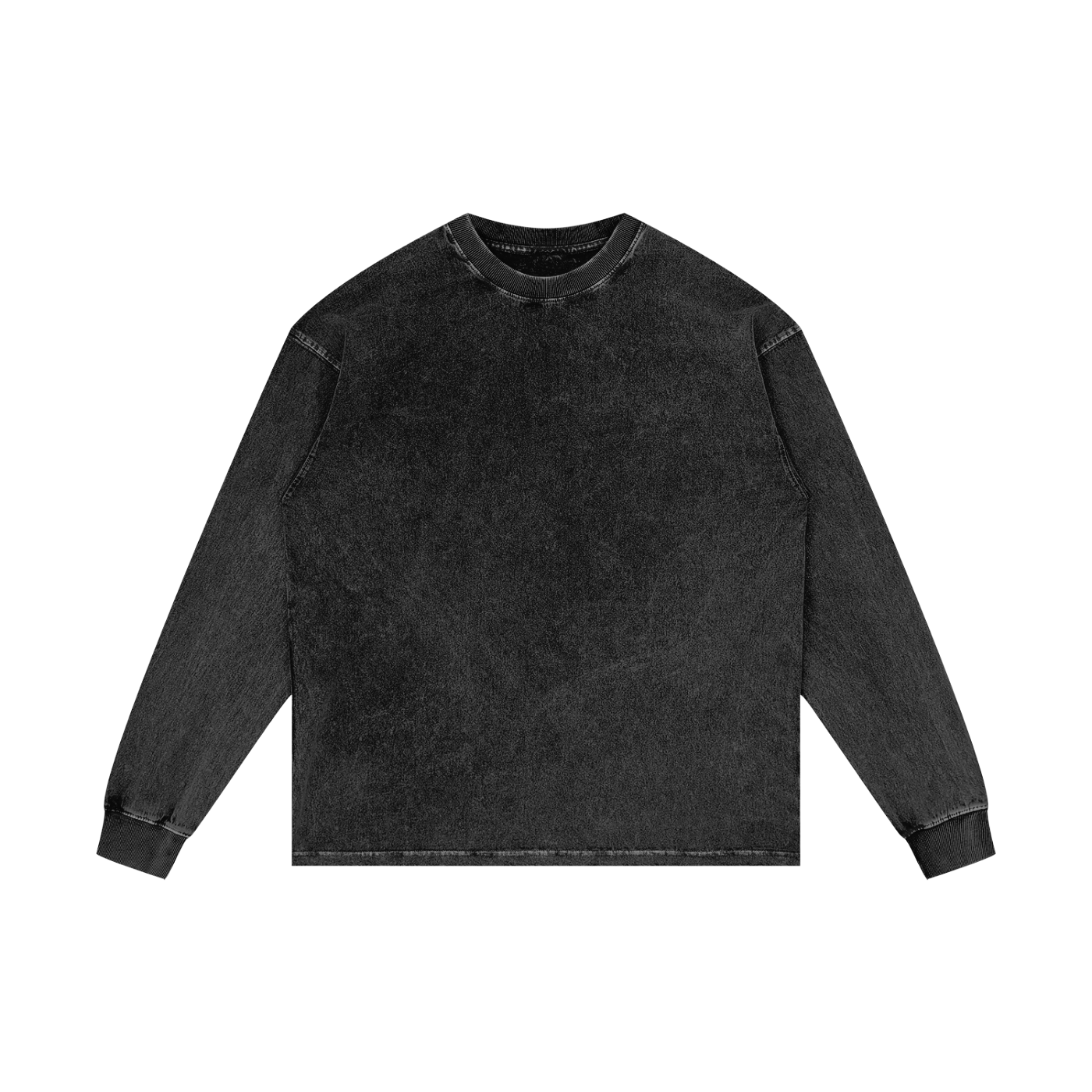 Acid-Wash Oversized Long Sleeve — 250 GSM