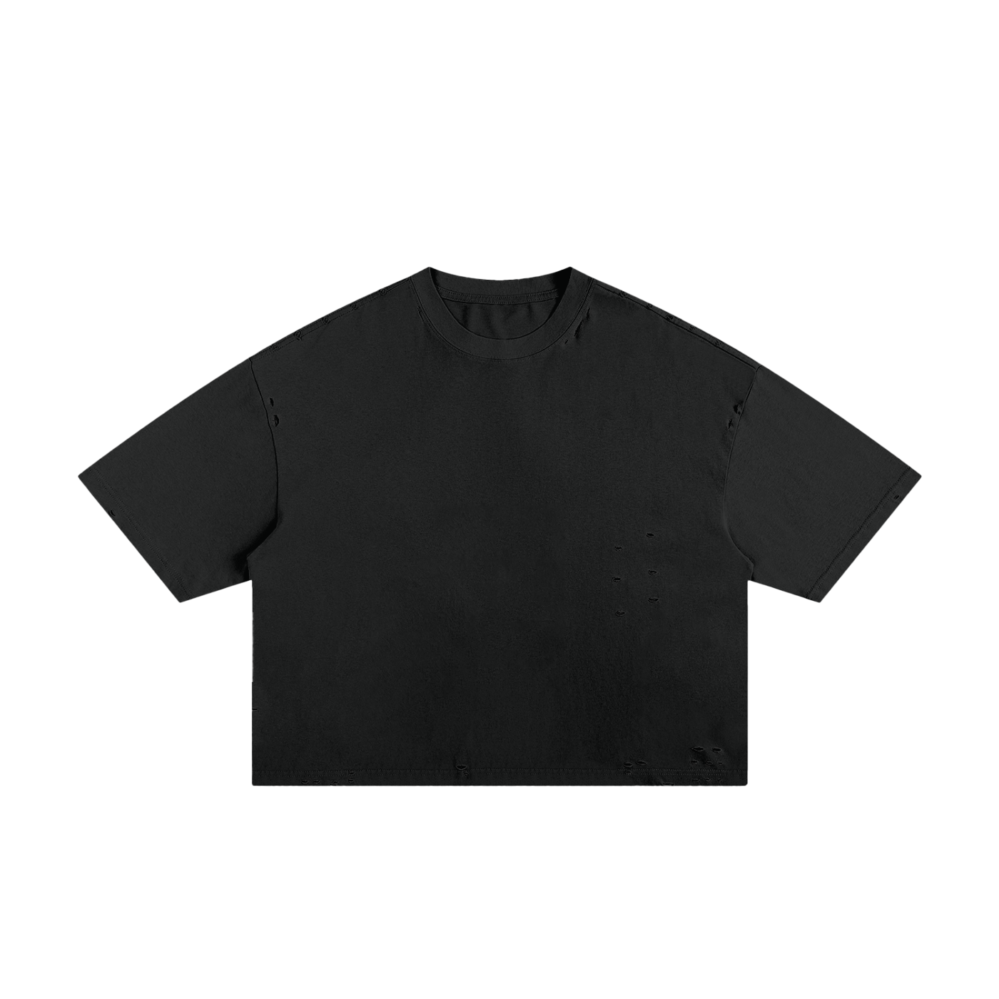 Frayed Boxy Tee — 250 GSM