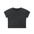 Women's Snow-Washed Crop Tee — 235 GSM by THR3ADS
