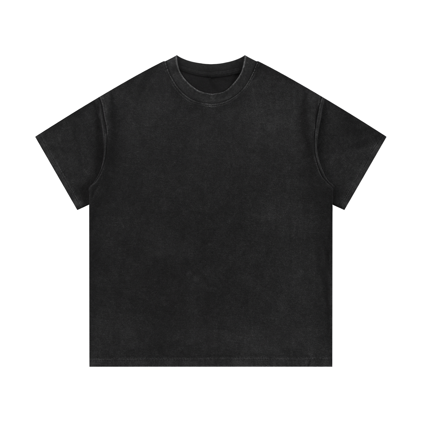 Mineral-Wash Waffle Tee — 340 GSM