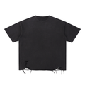 Snow-Washed Raw-Hem Tee — 270 GSM by THR3ADS