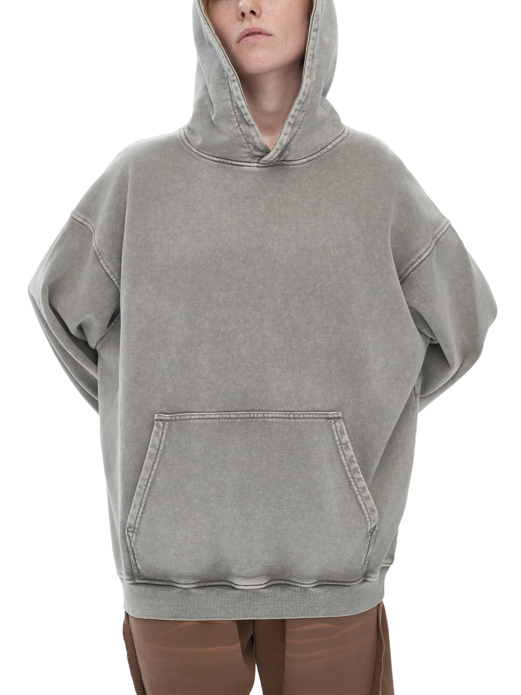 Snow-Washed Heavyweight Hoodie — 420 GSM Cotton
