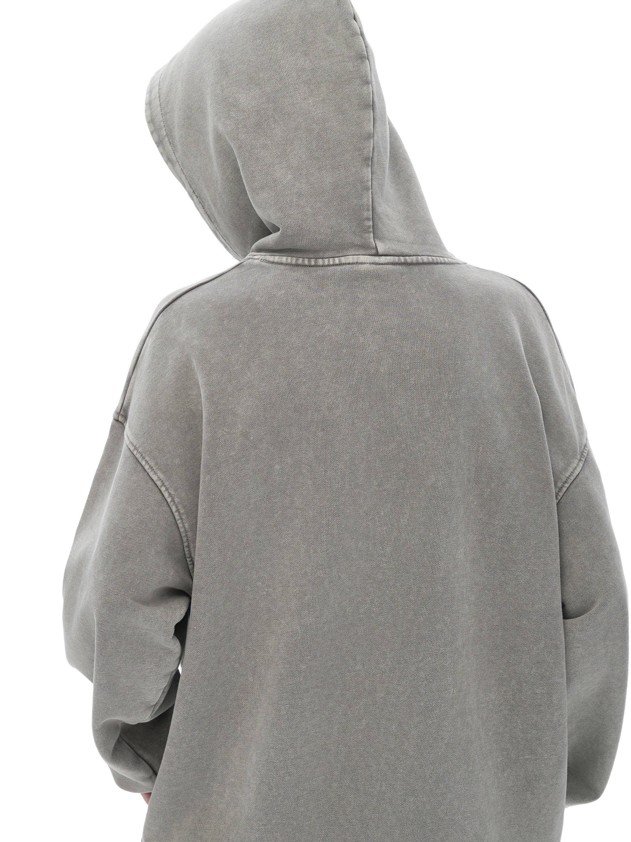 Snow-Washed Heavyweight Hoodie — 420 GSM Cotton