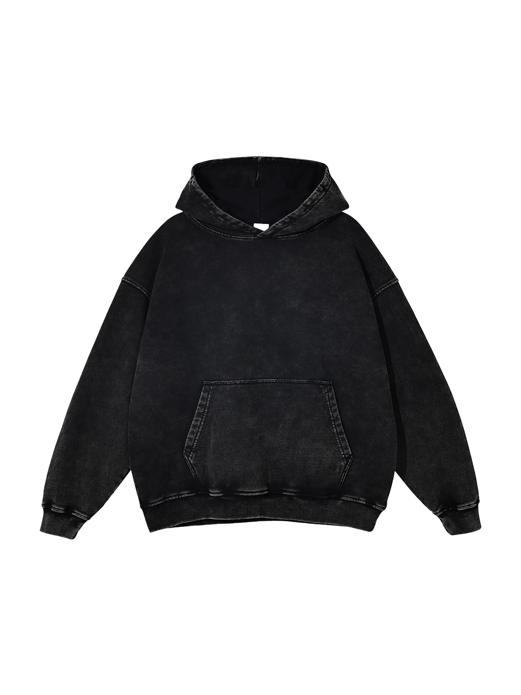 Snow-Washed Heavyweight Hoodie — 420 GSM Cotton