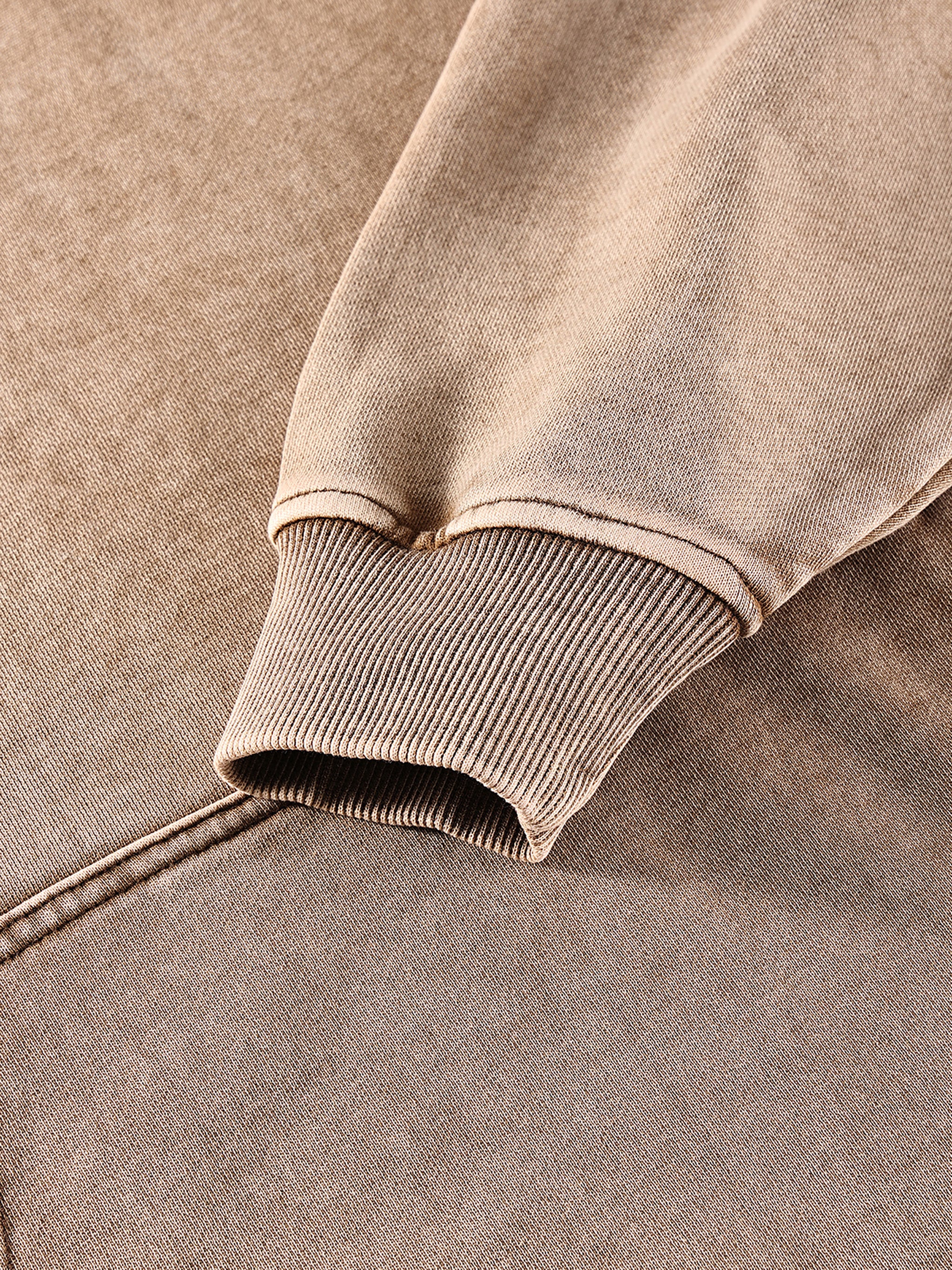Snow-Washed Heavyweight Hoodie — 420 GSM Cotton