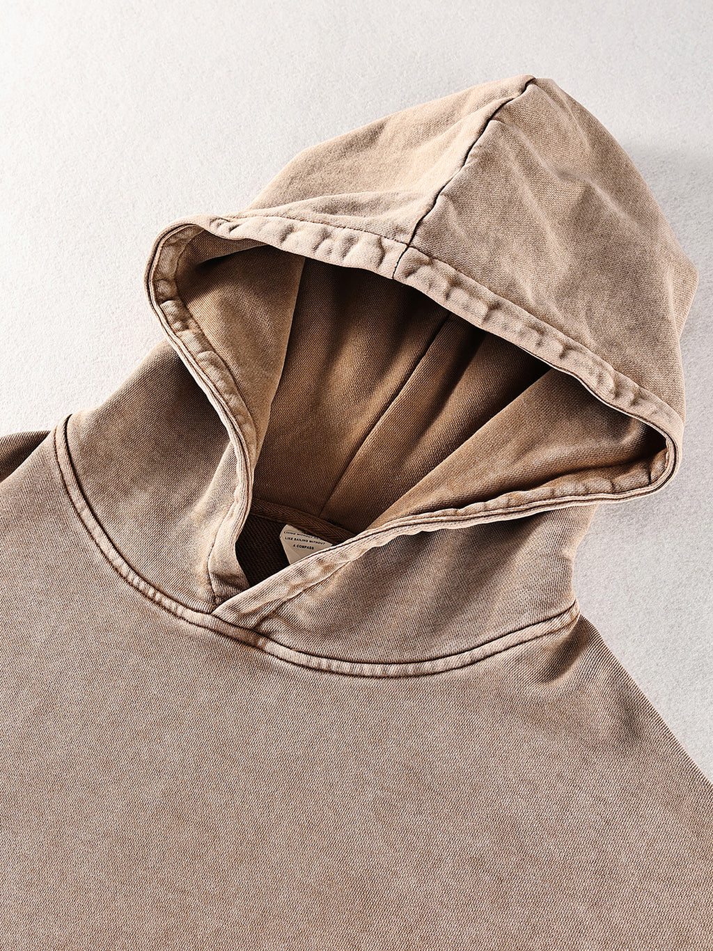 Snow-Washed Heavyweight Hoodie — 420 GSM Cotton