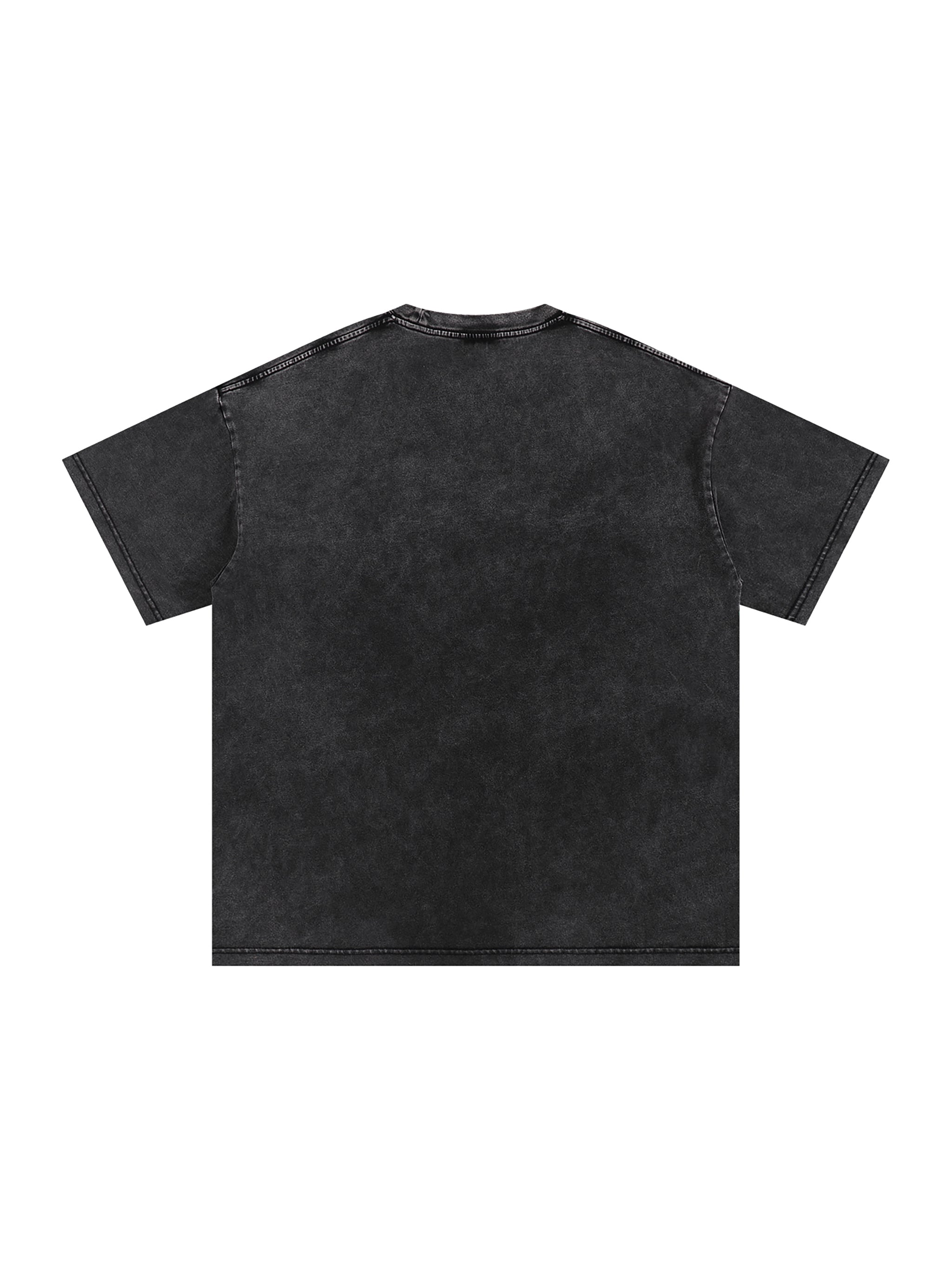 Snow-Washed Oversized Tee — Relaxed 250 GSM Cotton