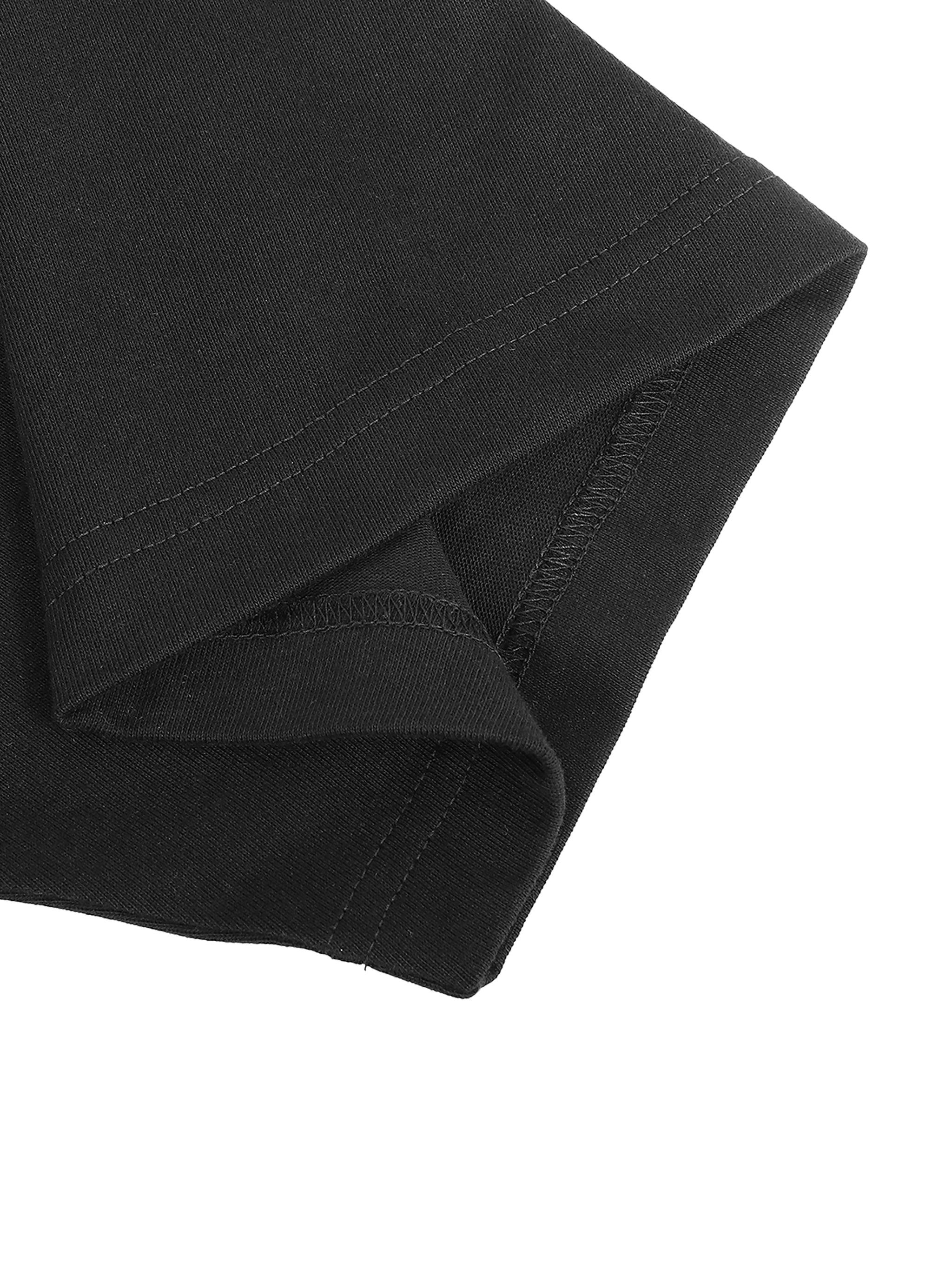 Contrast-Piped Panel Tee — 240 GSM