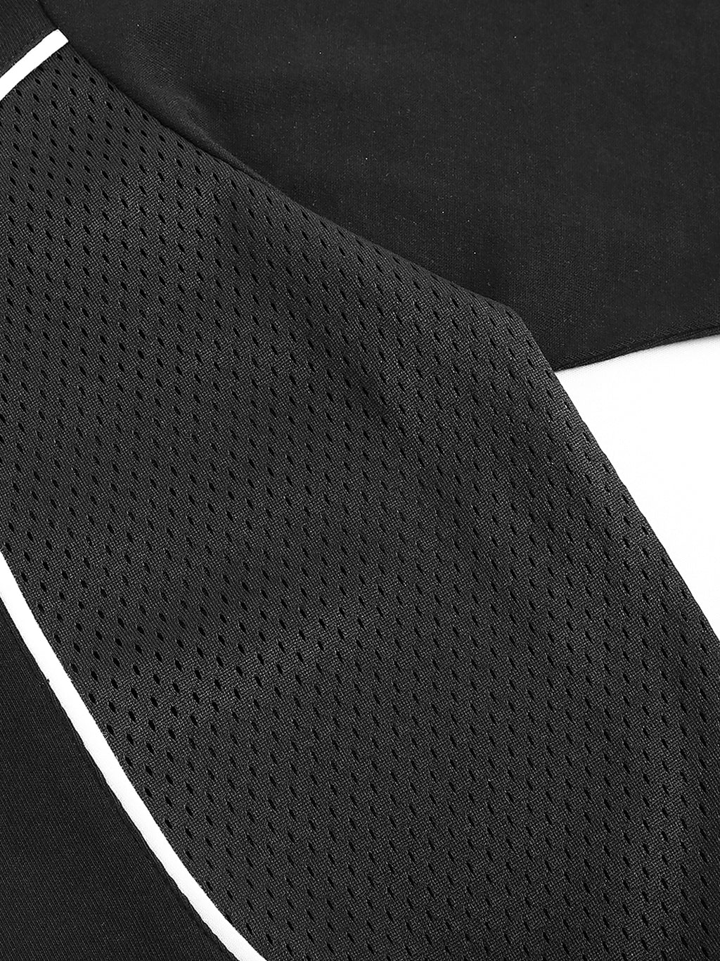 Contrast-Piped Panel Tee — 240 GSM