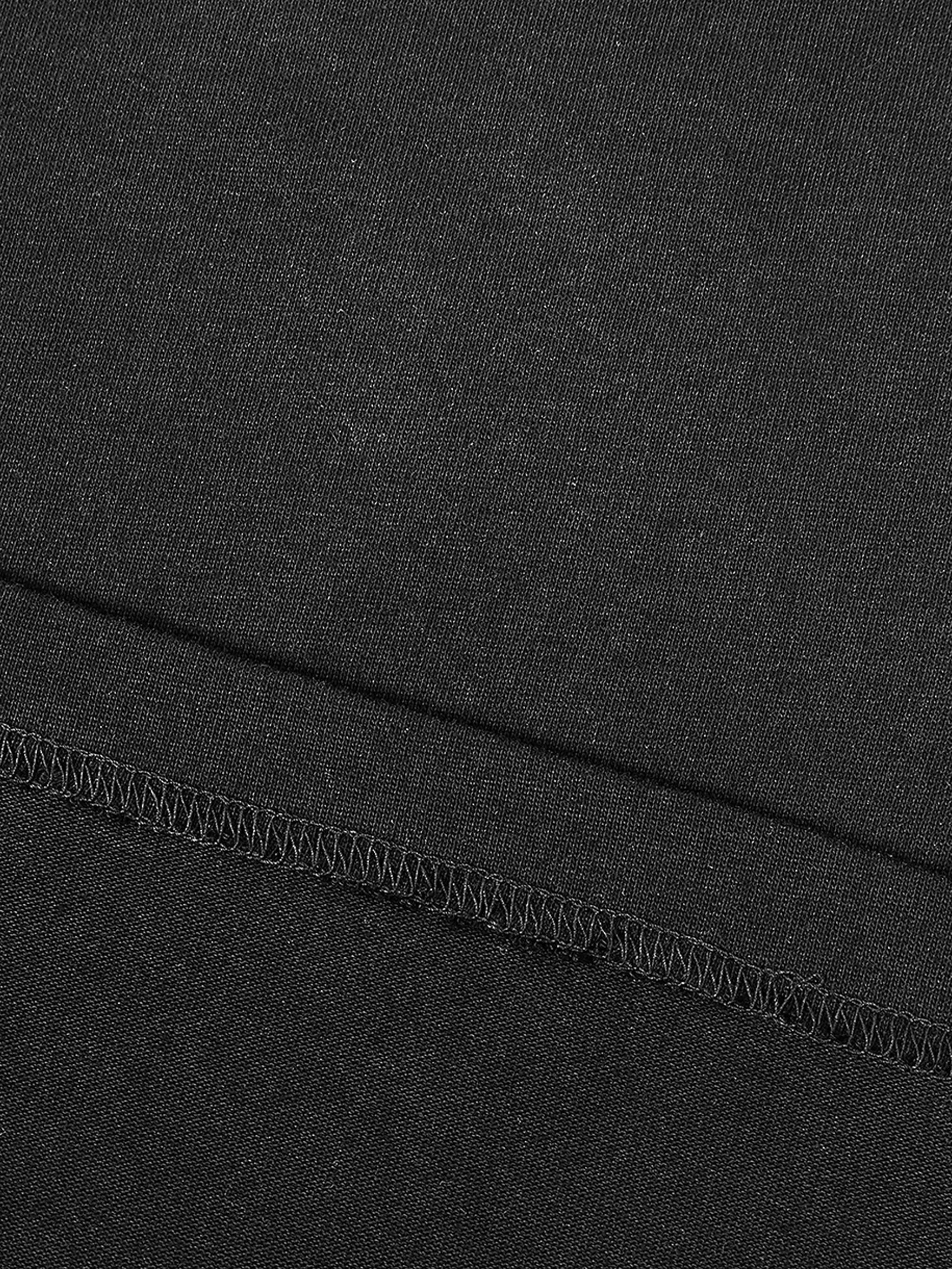 Contrast-Piped Panel Tee — 240 GSM