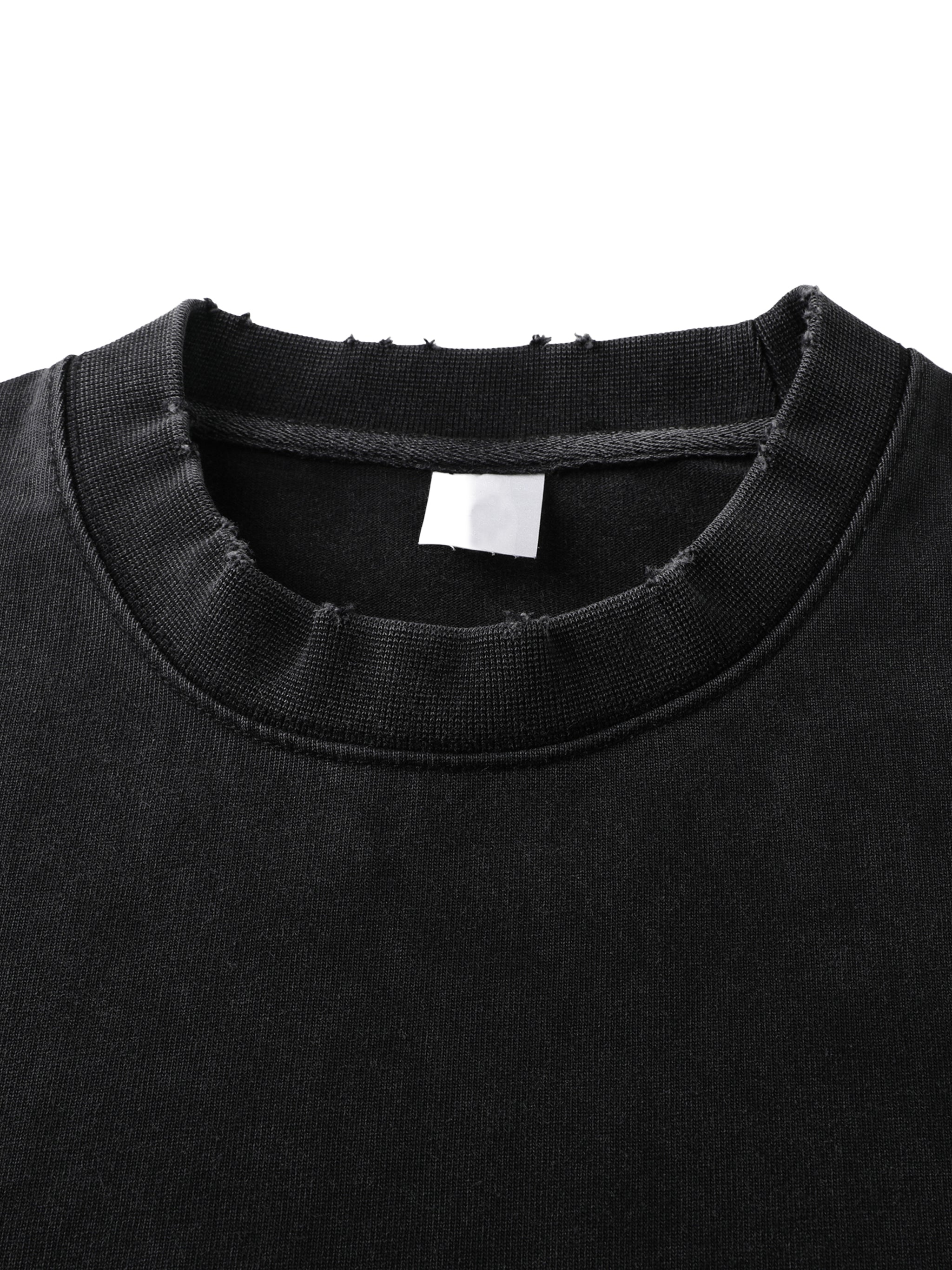 Vintage Frayed Heavyweight Tee — Dense 430 GSM Cotton