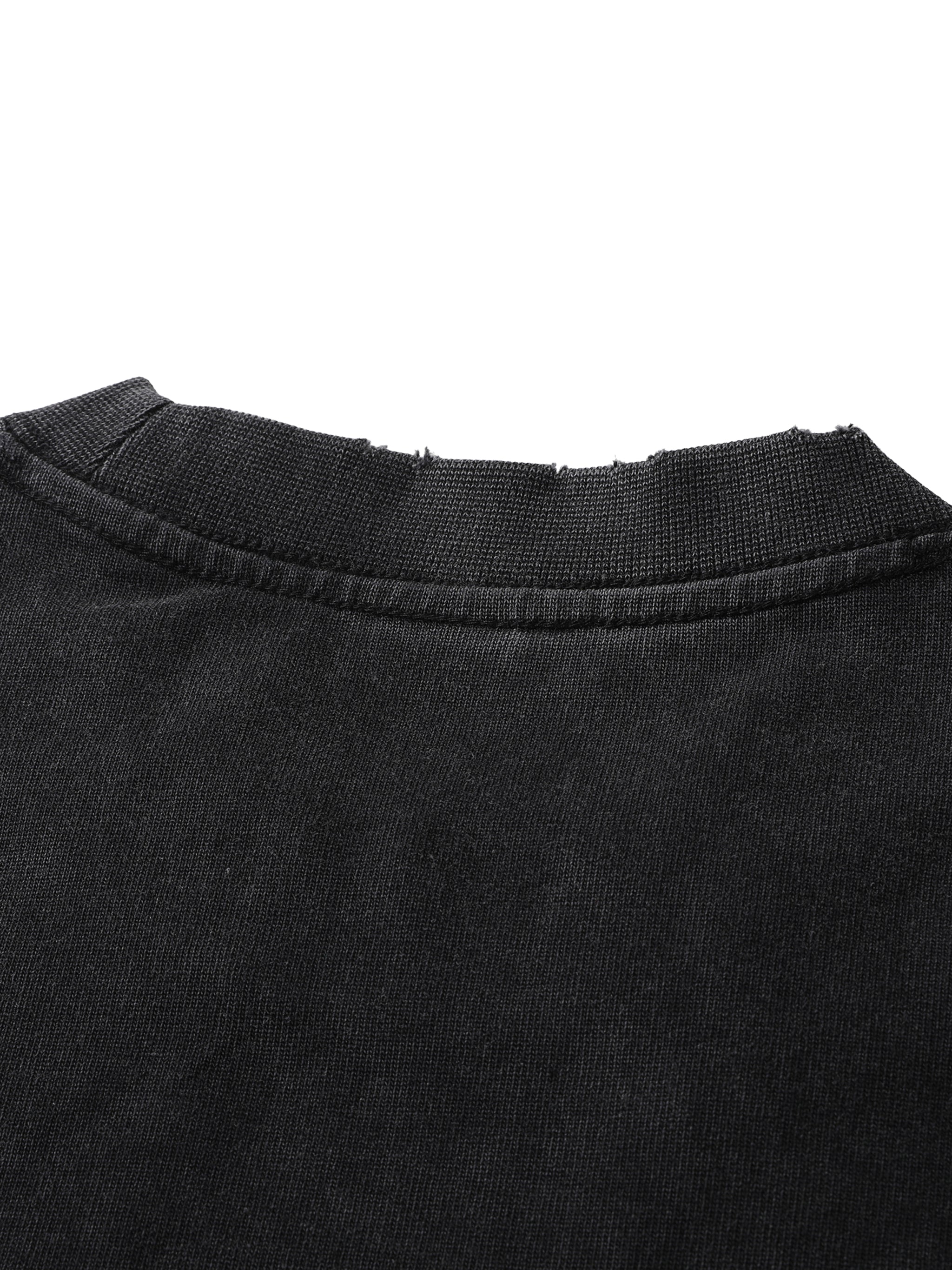 Vintage Frayed Heavyweight Tee — Dense 430 GSM Cotton