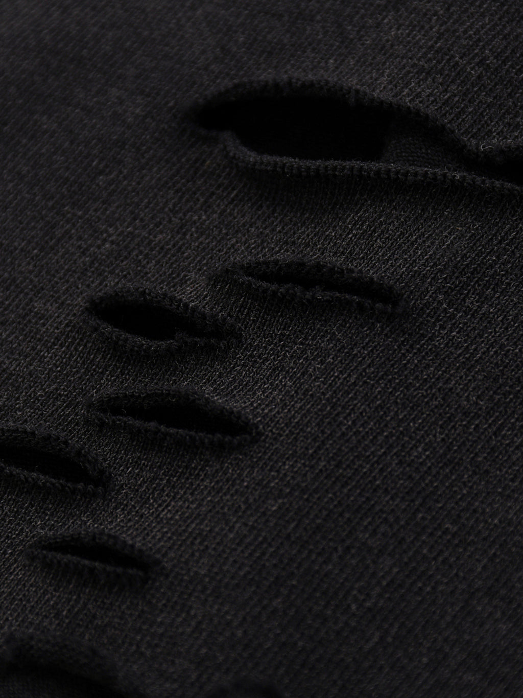 Snow-Washed Raw-Hem Tee — Distressed 270 GSM Finish