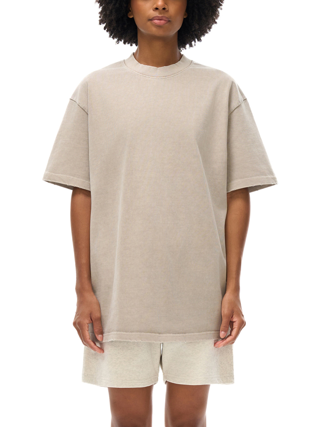 Vintage Frayed Heavyweight Tee — Dense 430 GSM Cotton