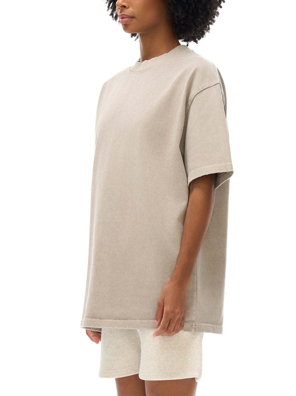 Vintage Frayed Heavyweight Tee — Dense 430 GSM Cotton
