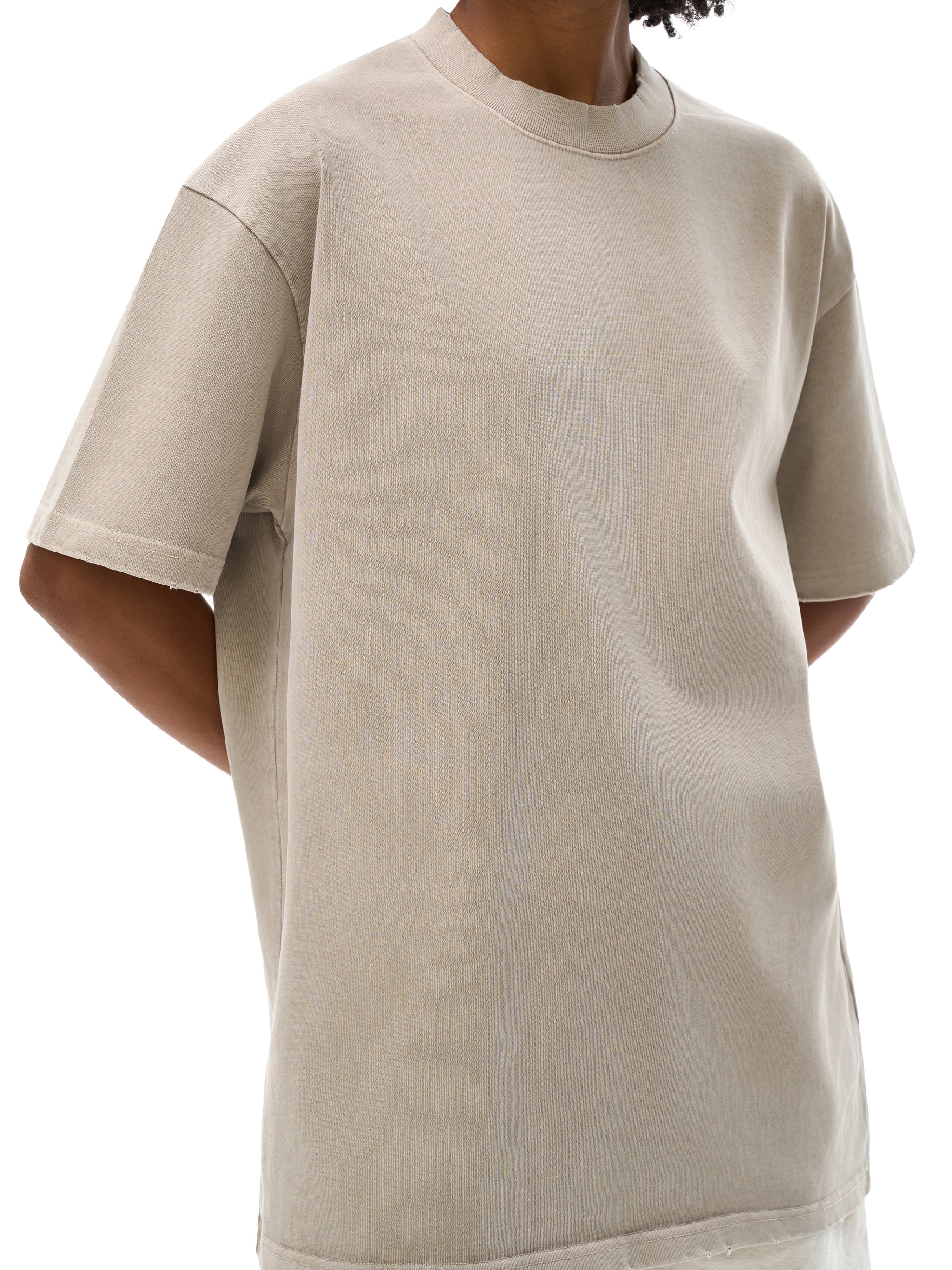 Vintage Frayed Heavyweight Tee — Dense 430 GSM Cotton