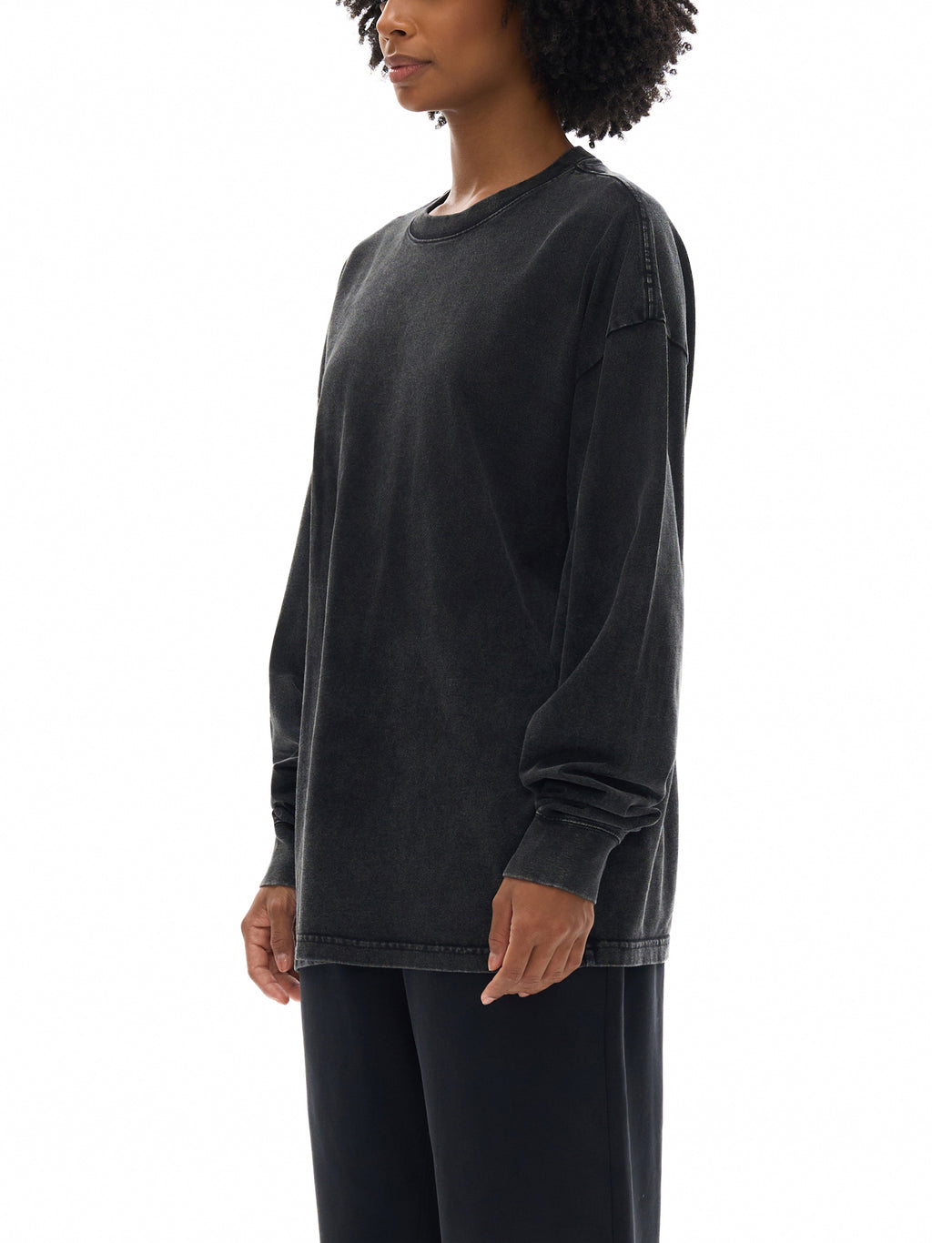 Acid-Wash Oversized Long Sleeve — 250 GSM