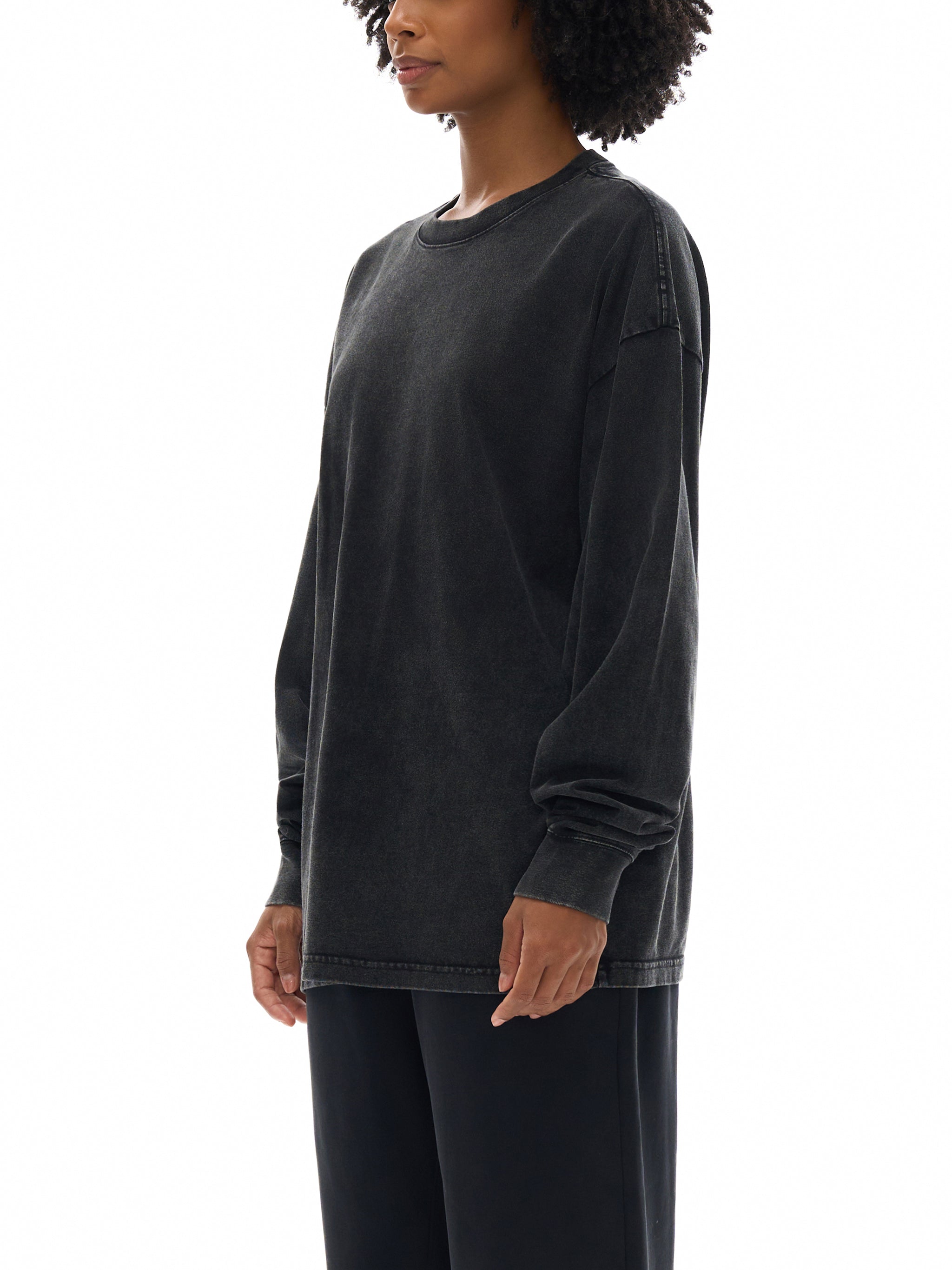 Acid-Wash Oversized Long Sleeve — 250 GSM