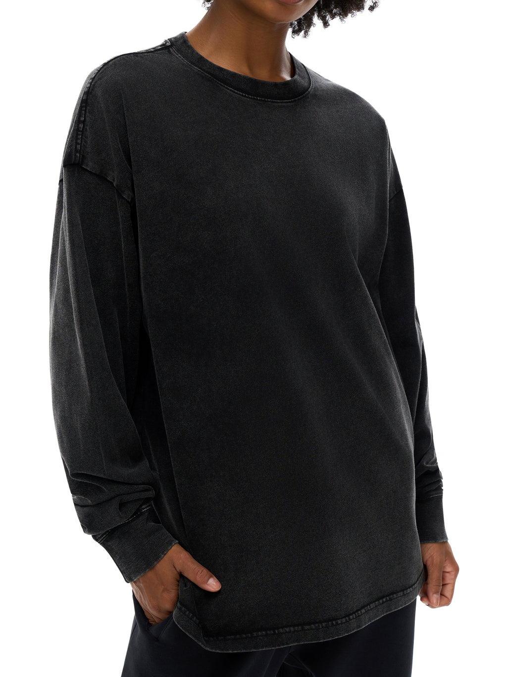 Acid-Wash Oversized Long Sleeve — 250 GSM