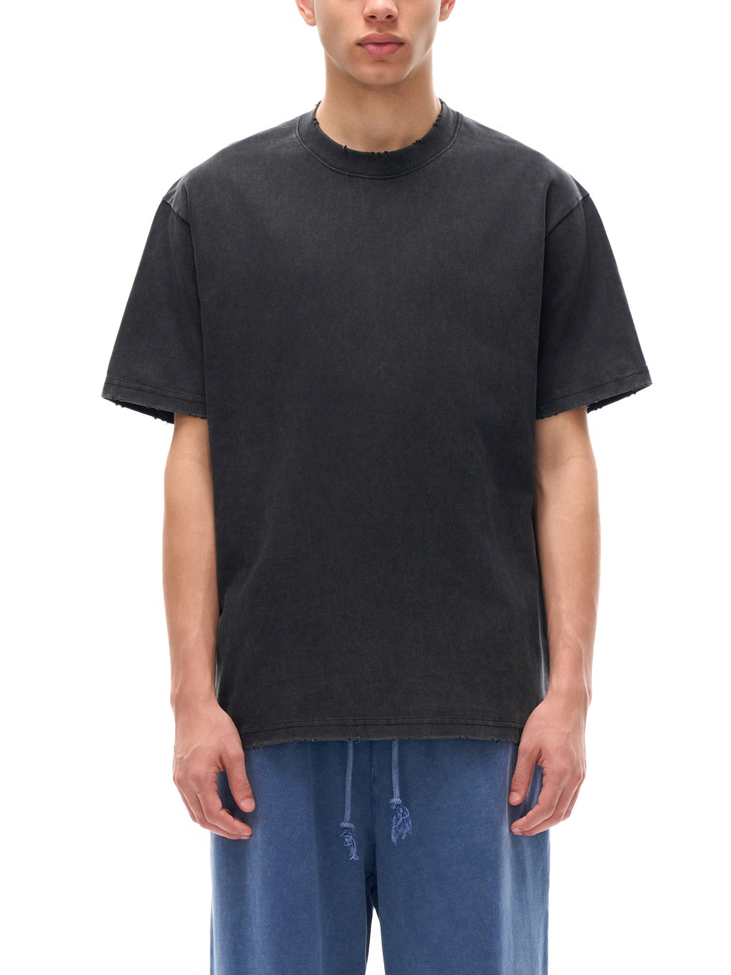 Vintage Frayed Heavyweight Tee — Dense 430 GSM Cotton by THR3ADS