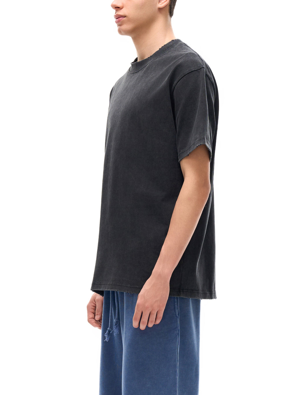 Vintage Frayed Heavyweight Tee — Dense 430 GSM Cotton
